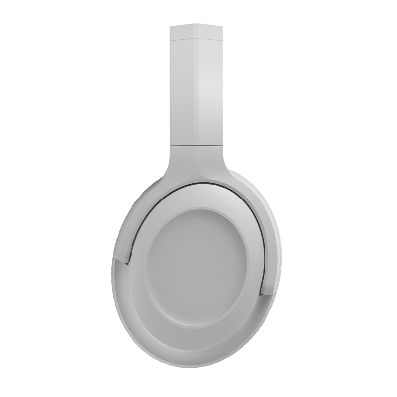 muvit for change foldable ANC stereo headphones with active noise cancellation, adapters and travel pouch white