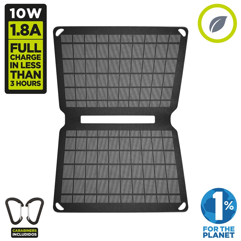 muvit for change solar charger 10w black