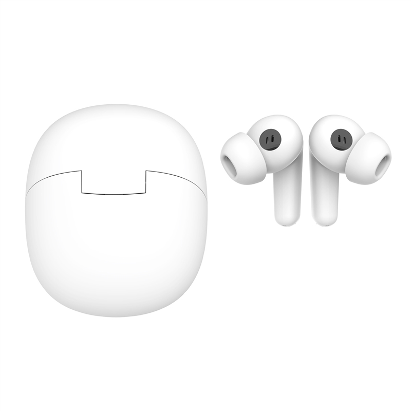 muvit for change true wireless stereo earphones ANC+ENC white