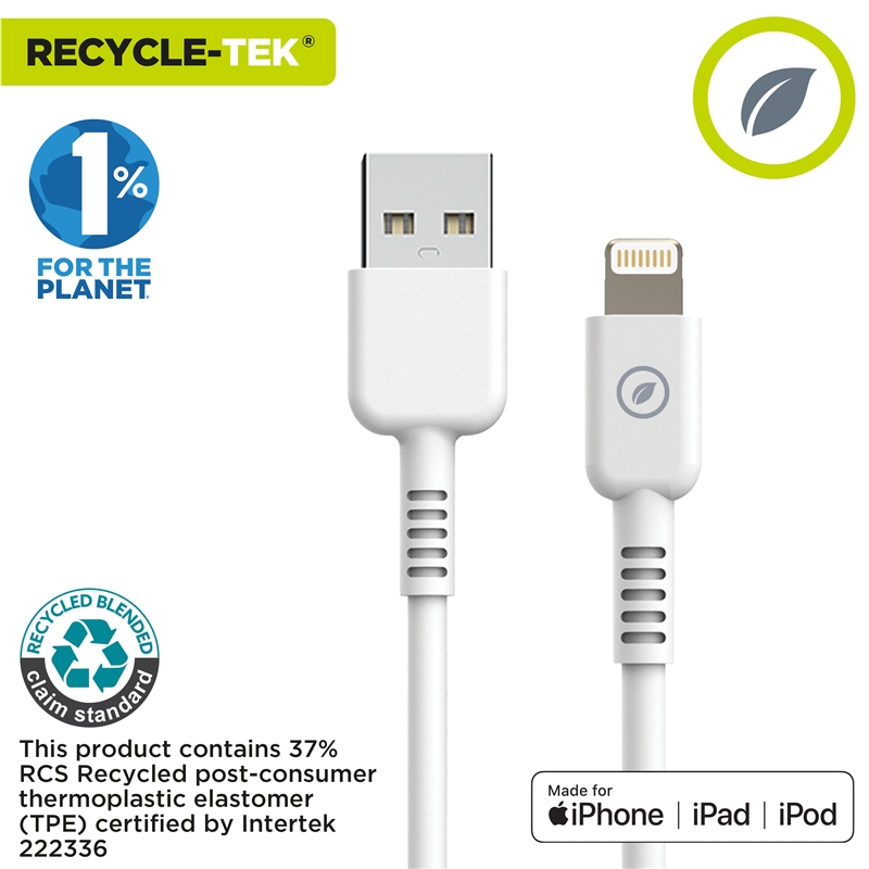 muvit for change USB to Lightning MFI cable 2,4A/12W 1,2m white