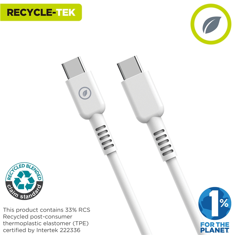 muvit for change Type C to Type C cable 3A/60W 1.2m white
