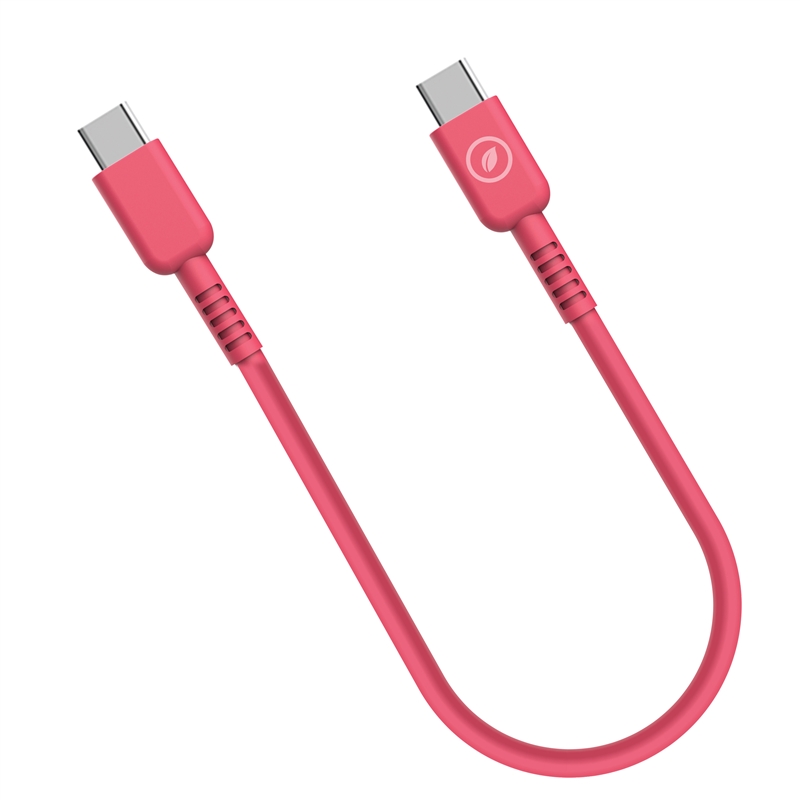 muvit for change Type C to Type C cable 3A/60W 0.2m magenta