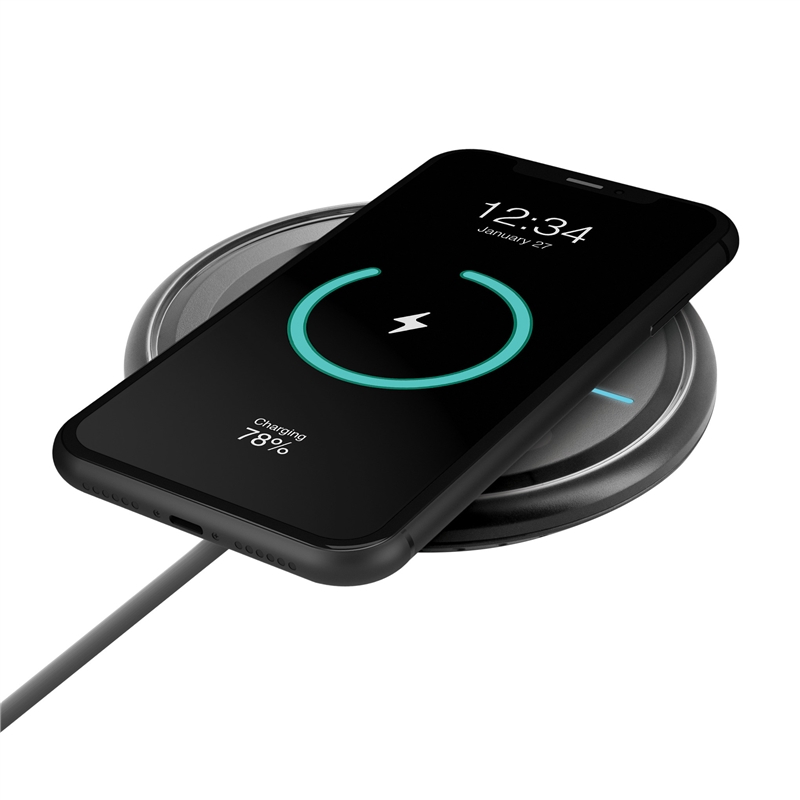 muvit for change Qi wireless desktop charger 7,5-10-15W 3A  black