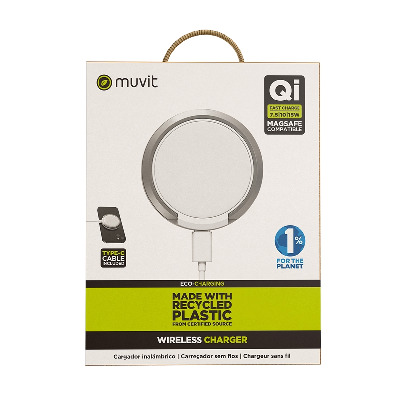 muvit for change Magsafe wireless charger 7,5-10-15w white