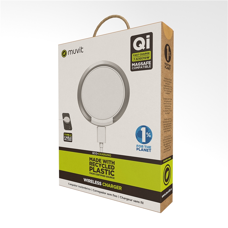 muvit for change Magsafe wireless charger 7,5-10-15w white