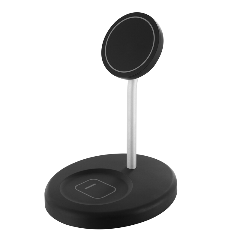 muvit for change 2 in 1 charger magsafe+iWatch/Airpod stand black