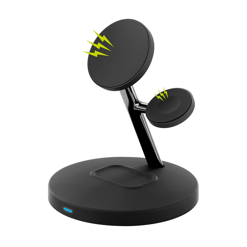 muvit for change 3 in 1 charger magsafe holder + iWatch holder + Airpod black