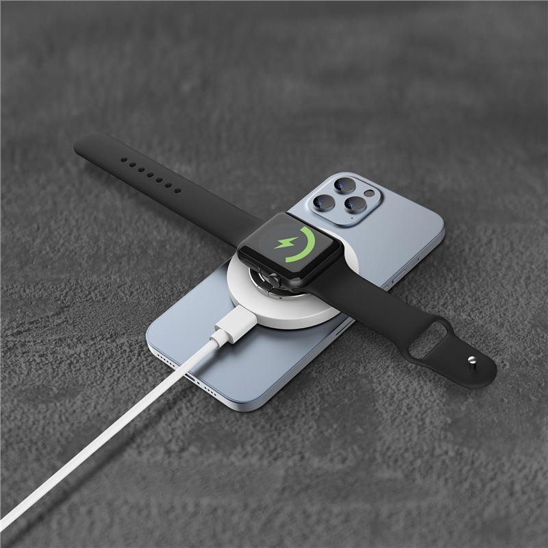 muvit for change Magsafe + iWatch + Airpods wireless 15W charger with stand and C-cable included