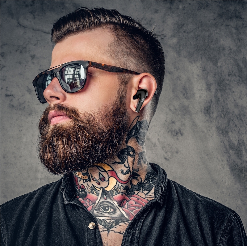 muvit for change myway Bluetooth stereo headphones pro black